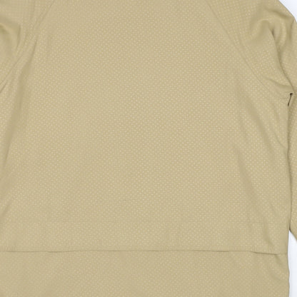 Telemac Womens Beige Geometric Jacket Size M Button