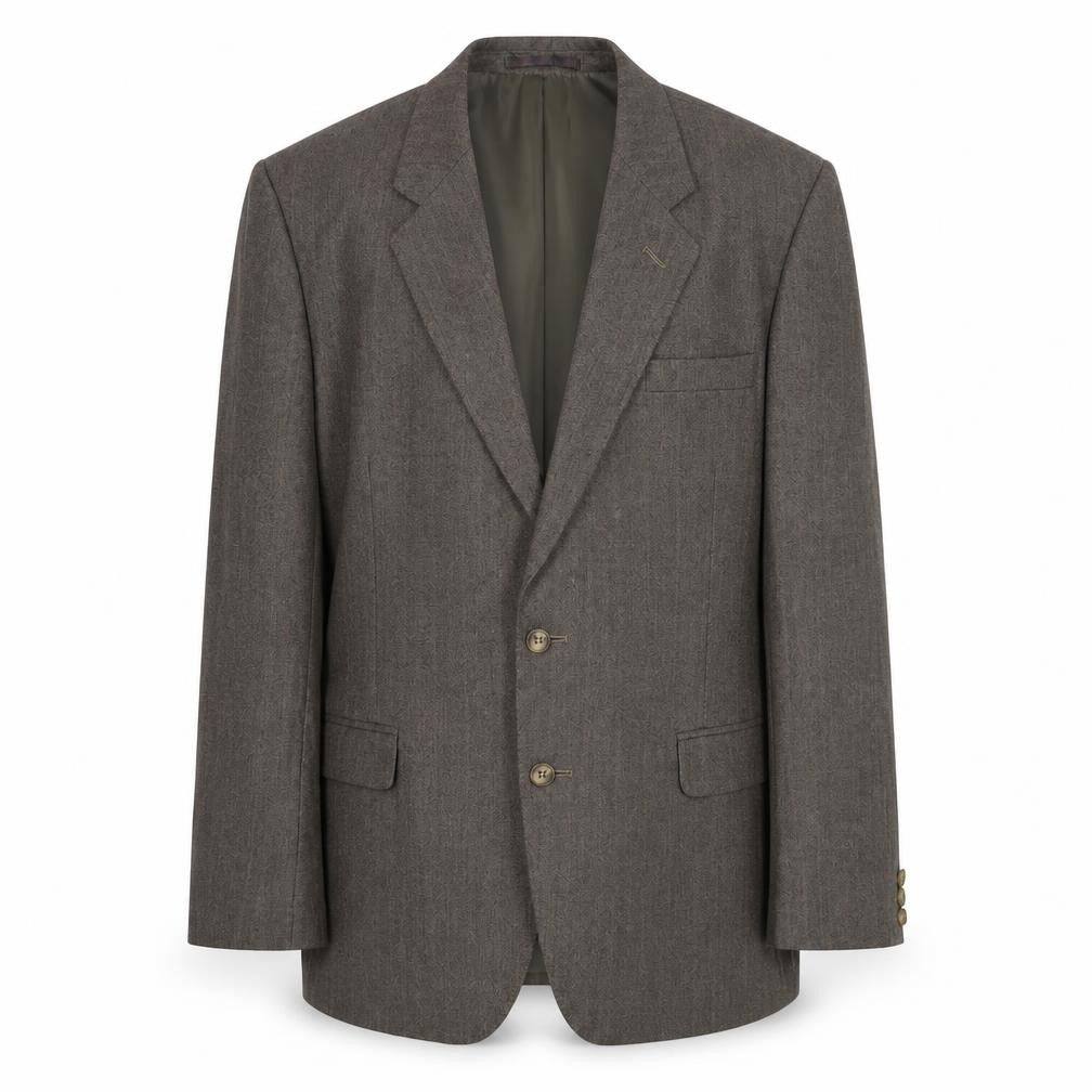 Greenwoods Mens Brown Wool Jacket Suit Jacket Size 40 Regular