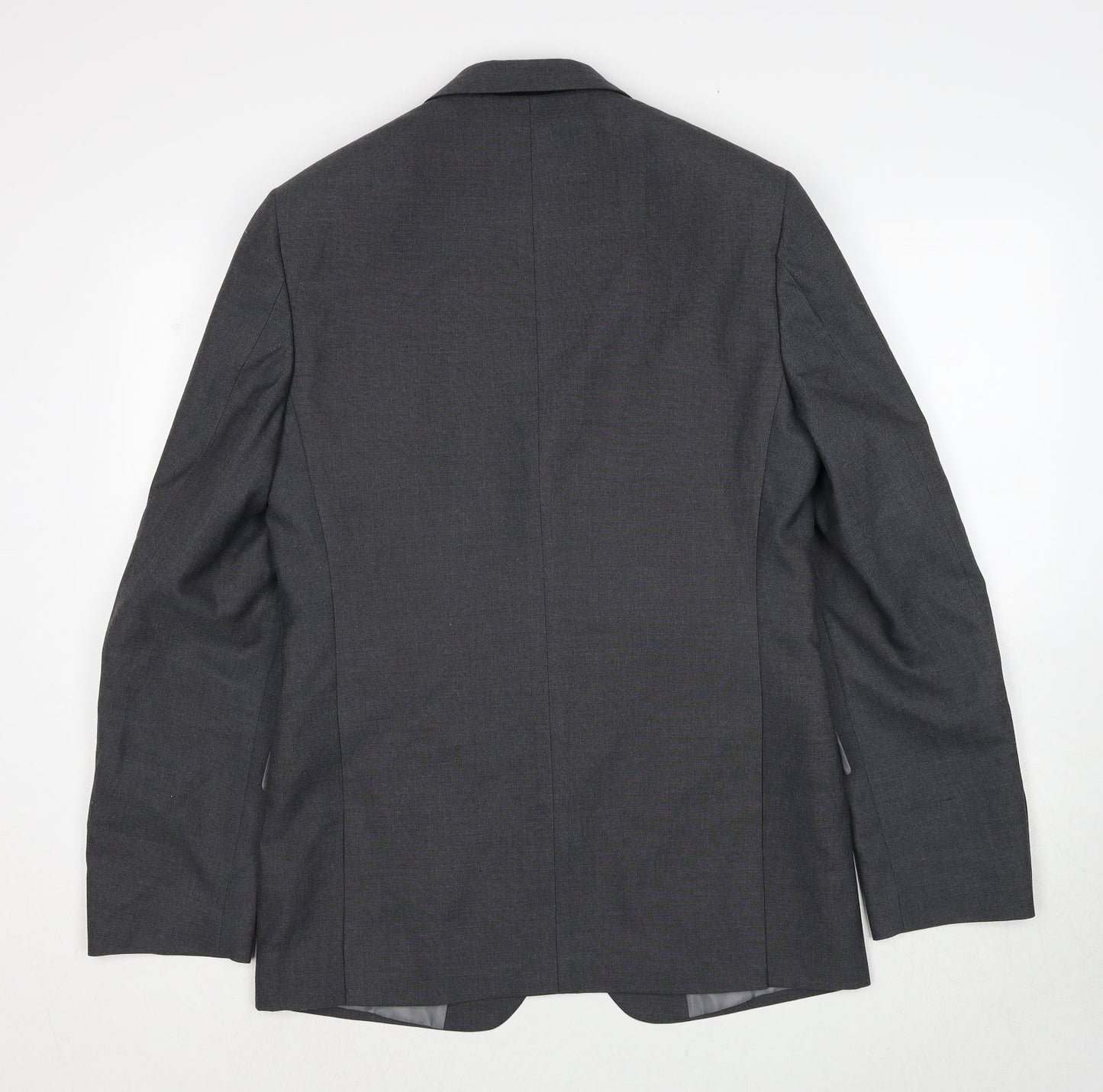 Marks and Spencer Mens Grey Polyester Jacket Suit Jacket Size 38 Regular