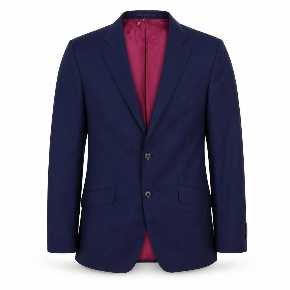Performance Suit Mens Blue Wool Jacket Suit Jacket Size 38 Regular