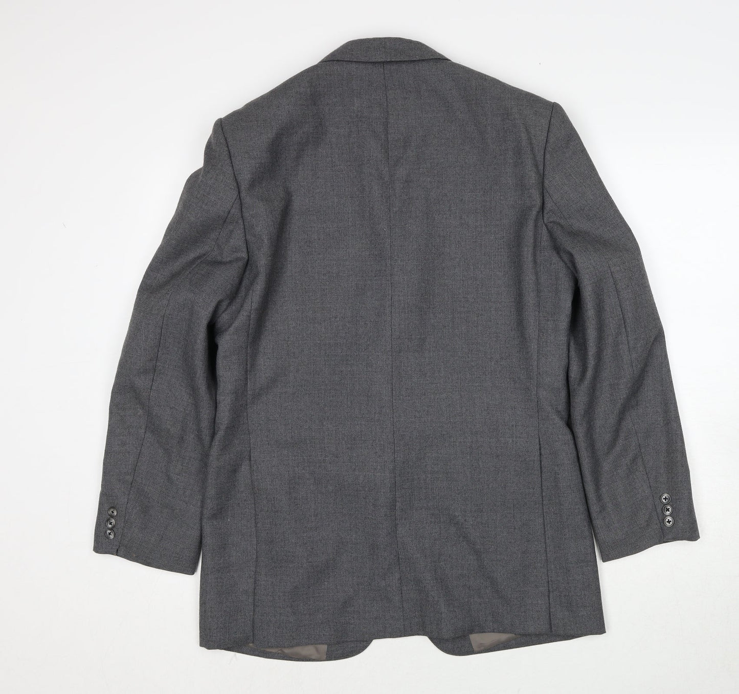 Guards London Mens Grey Wool Jacket Suit Jacket Size 40 Regular