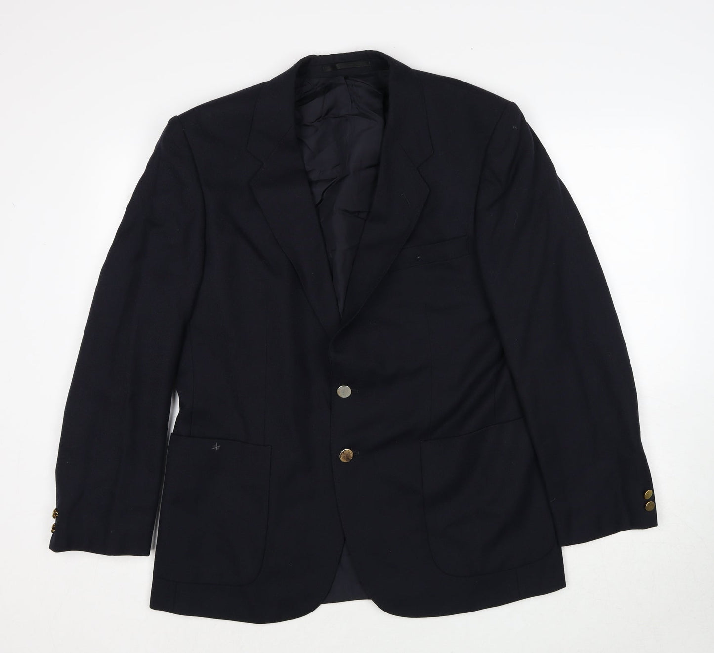 Marks and Spencer Mens Blue Polyester Jacket Suit Jacket Size 40 Regular