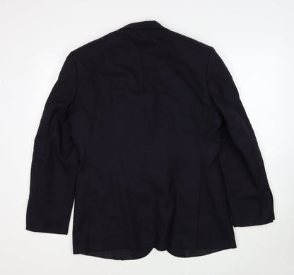 Marks & Spencer Mens Blue Polyester Jacket Suit Jacket Size 40 Regular