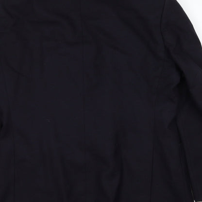 Marks & Spencer Mens Blue Polyester Jacket Suit Jacket Size 40 Regular