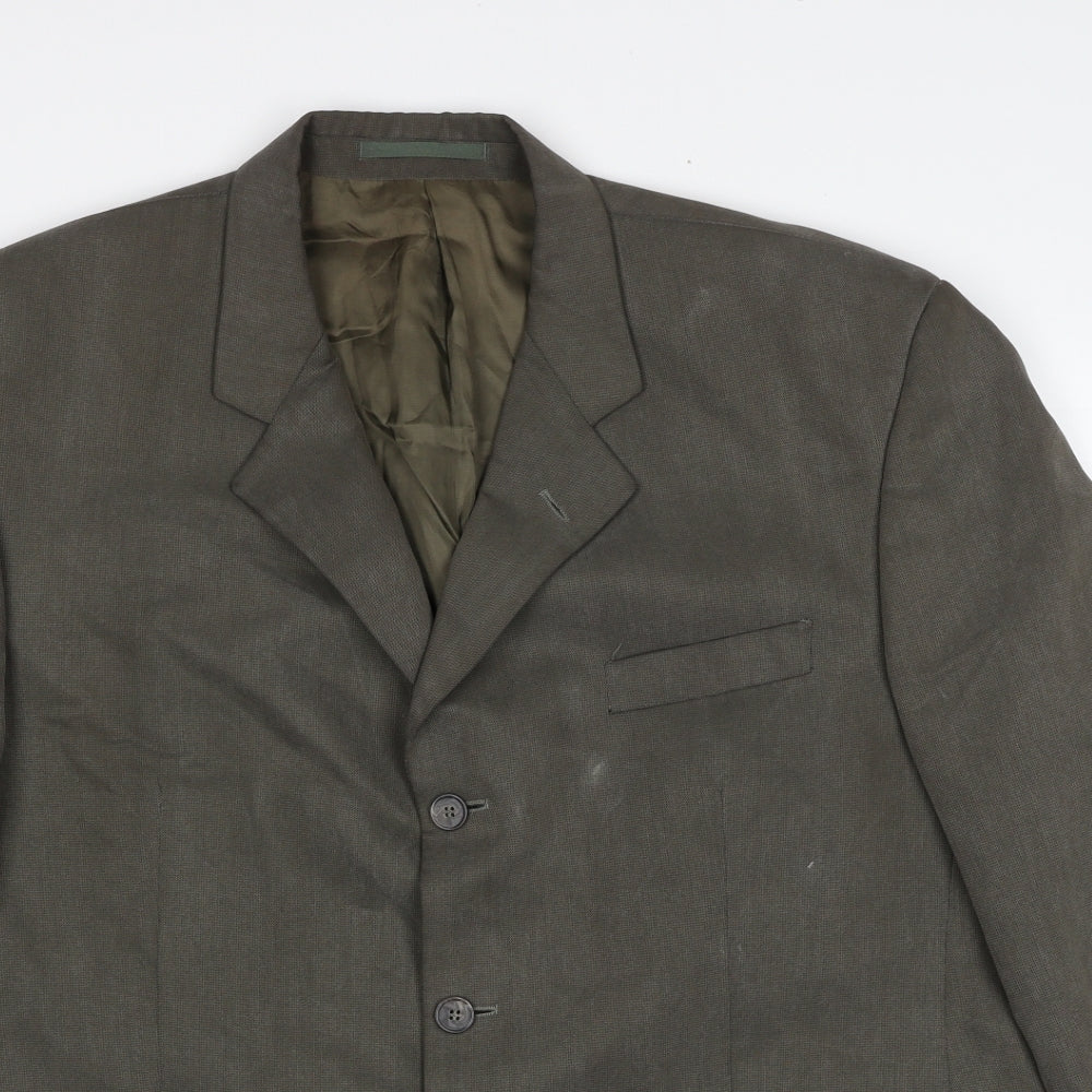 Jonathan Adams Mens Brown Polyacrylate Fibre Jacket Suit Jacket Size 42 Regular