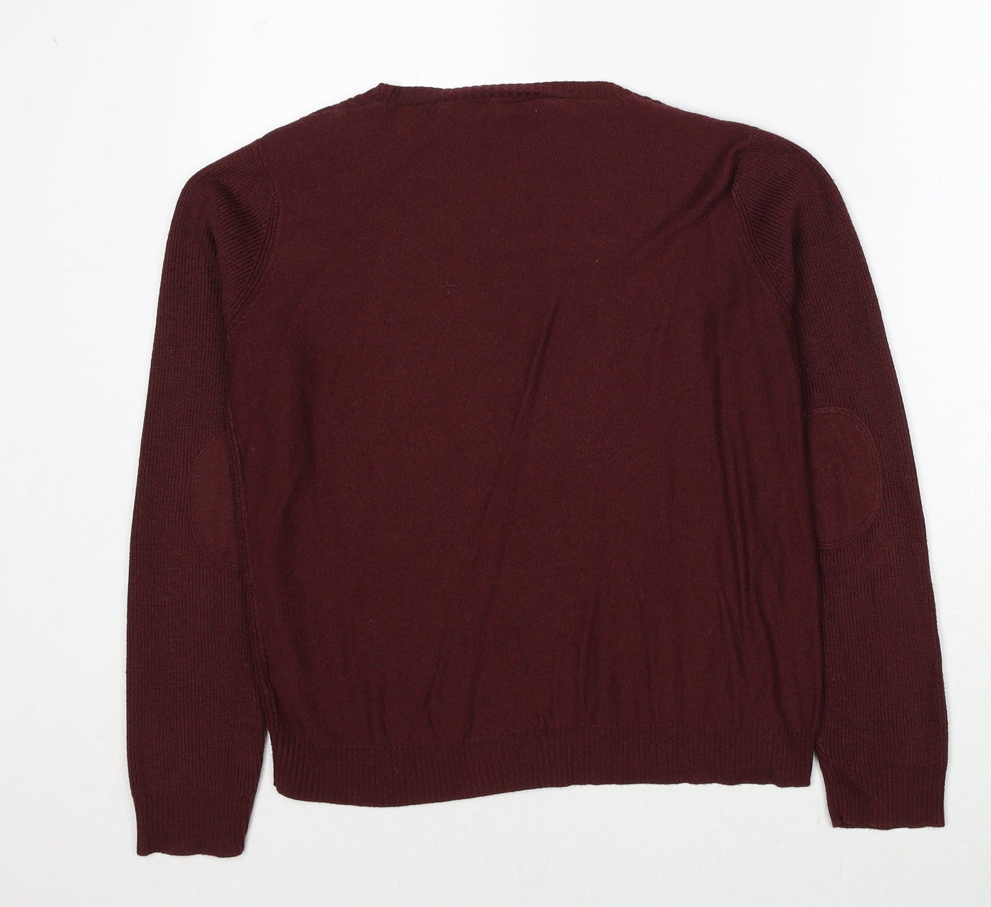 Dorothy Perkins Womens Red Scoop Neck Viscose Pullover Jumper Size 12