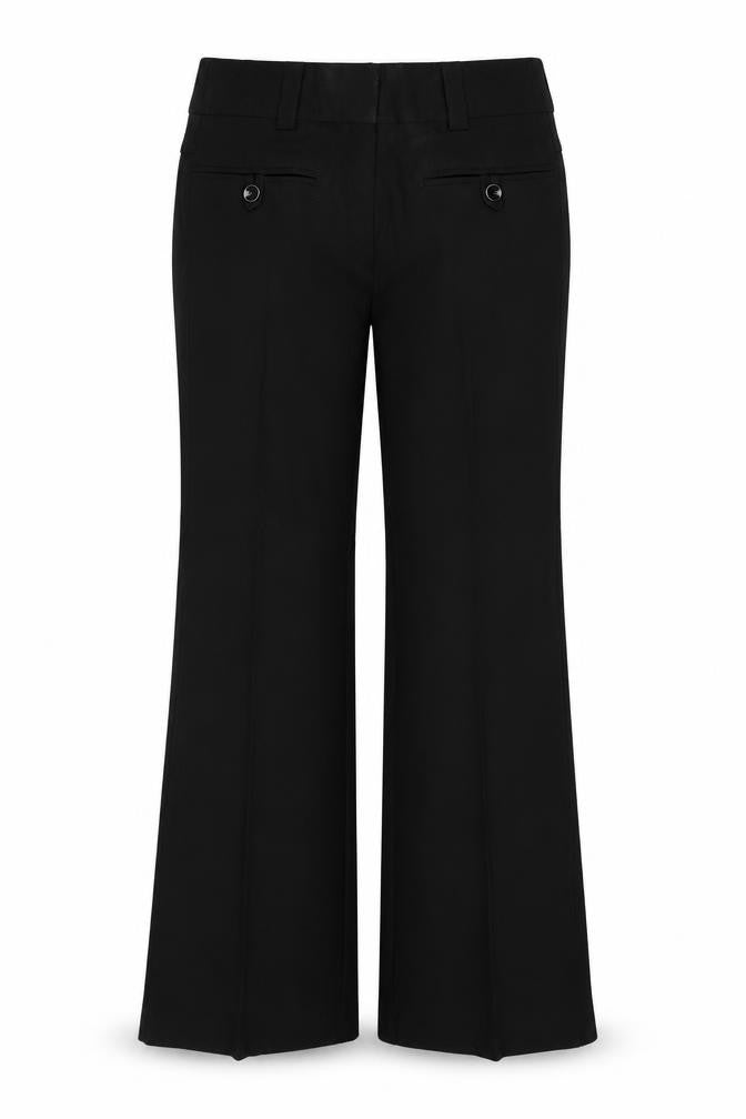 Select Womens Black Polyester Trousers Size 10 Regular Zip