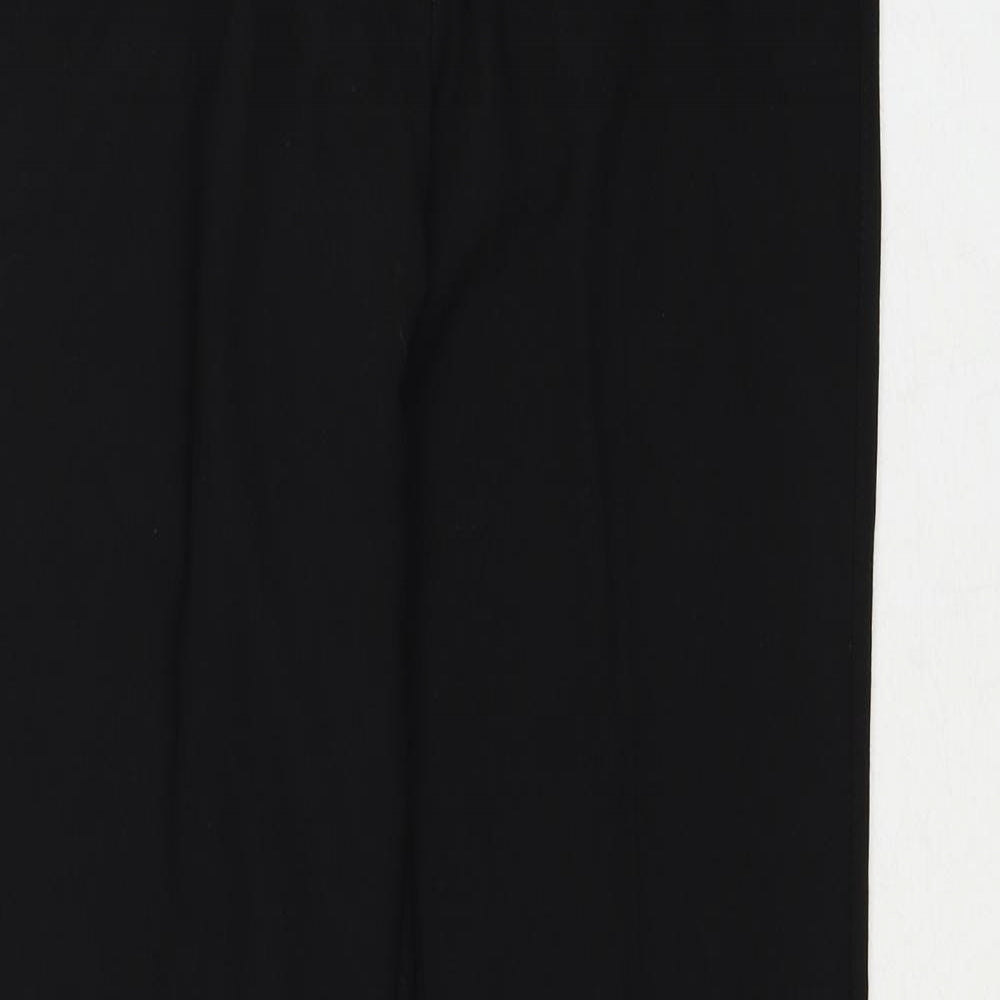 Select Womens Black Polyester Trousers Size 10 Regular Zip