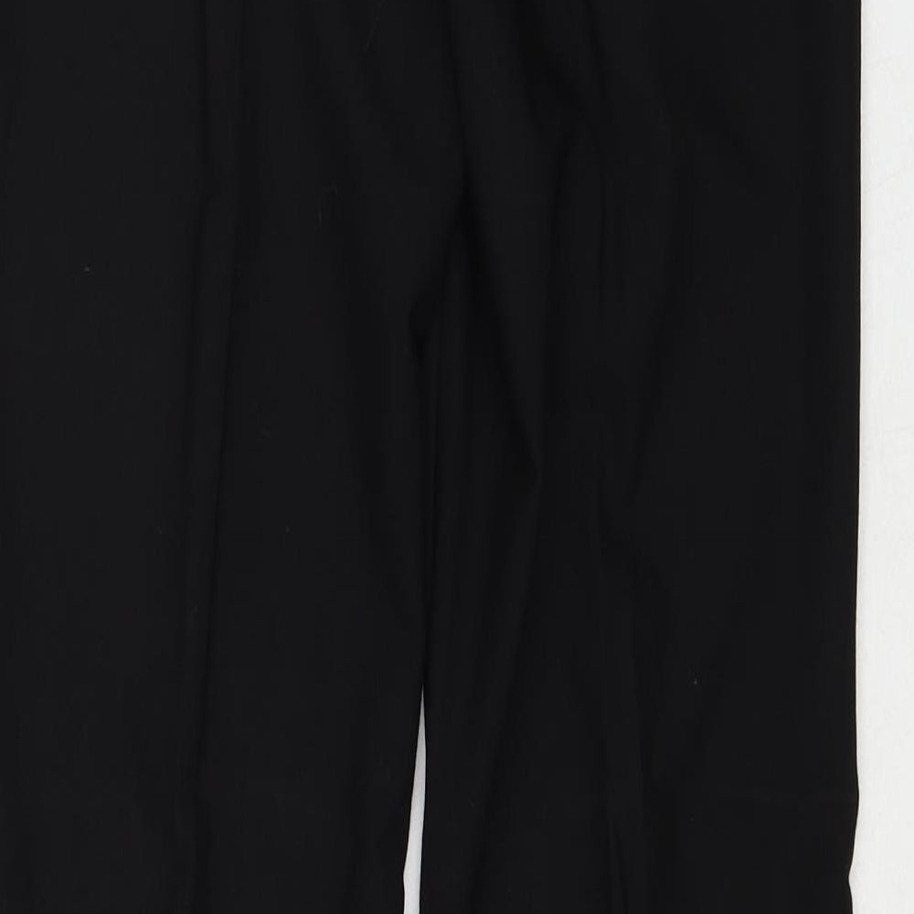 Select Womens Black Polyester Trousers Size 10 Regular Zip