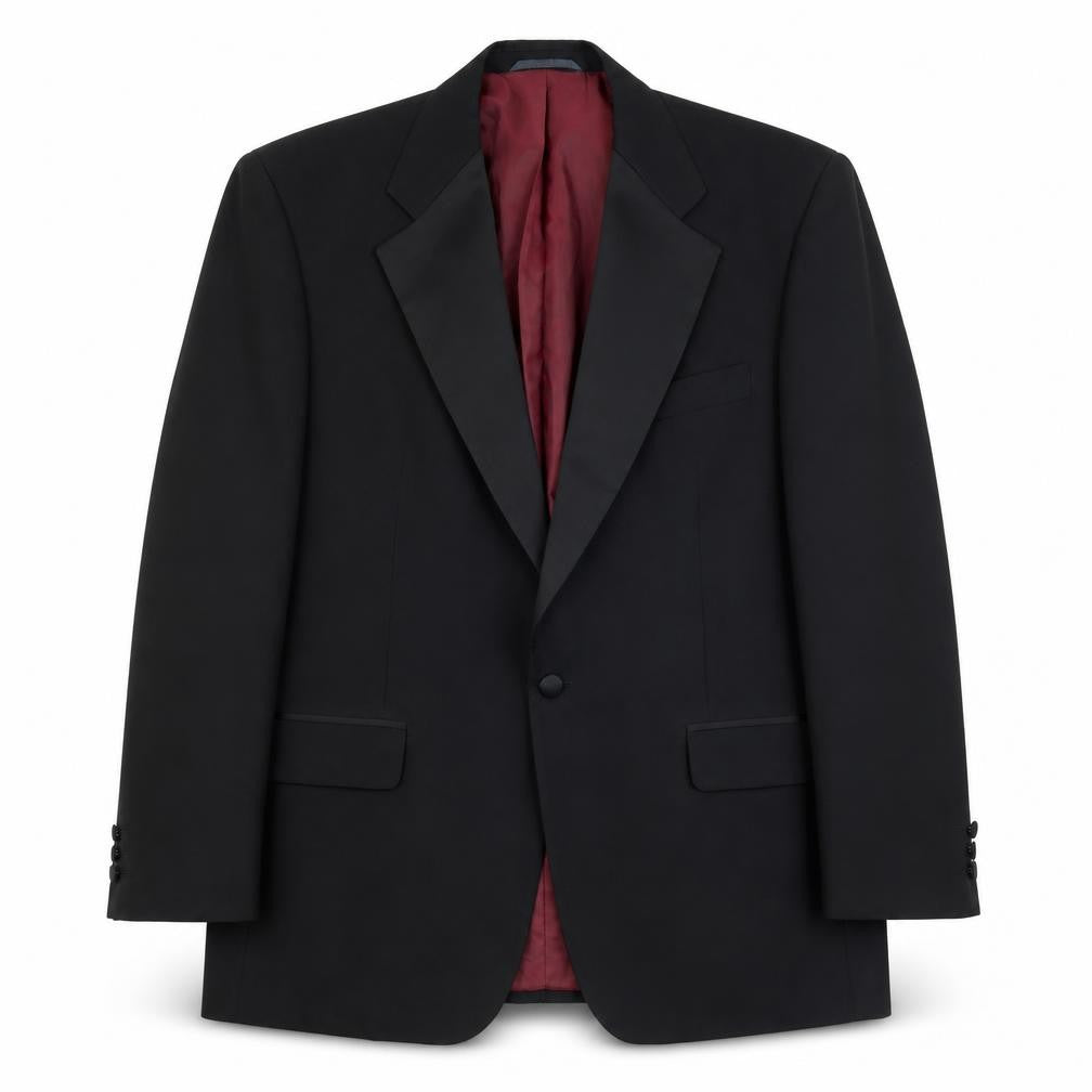 Hawksmoor Mens Black Polyester Jacket Suit Jacket Size 42 Regular