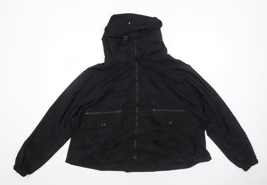 New Look Womens Black Jacket Size M Zip