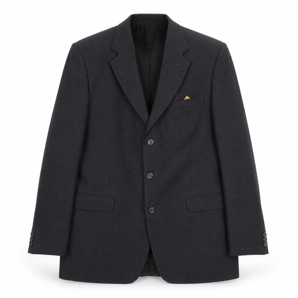 Hodges Mens Grey Wool Jacket Suit Jacket Size 44 Regular