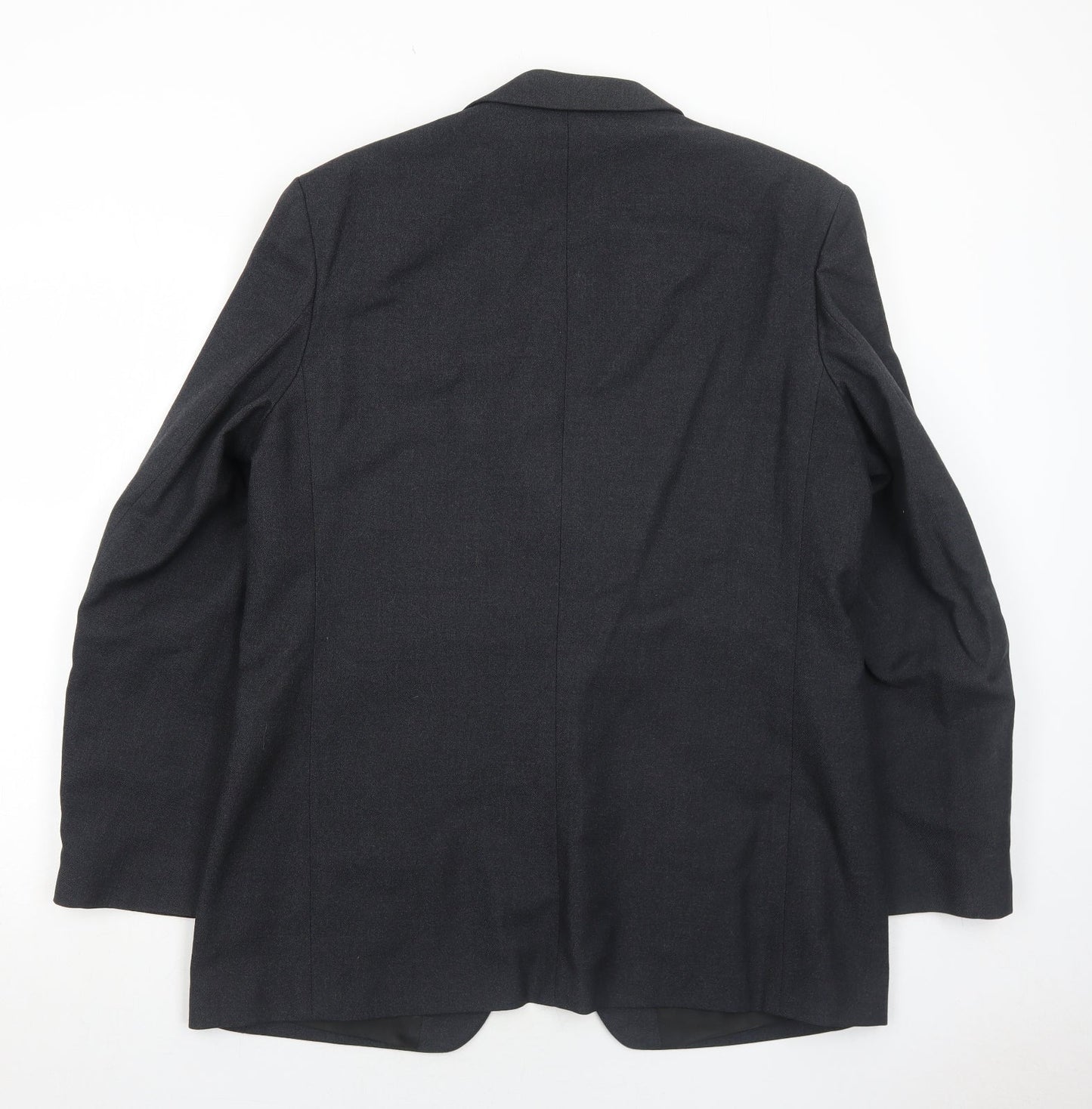 Hodges Mens Grey Wool Jacket Suit Jacket Size 44 Regular