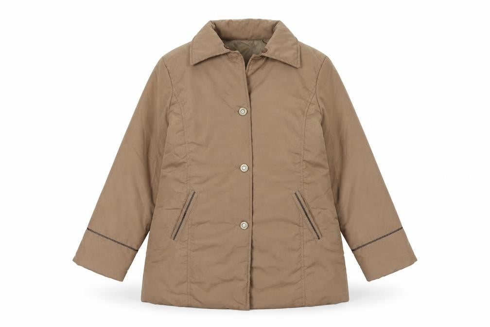 Claire Neuville Womens Brown Jacket Size 14 Button