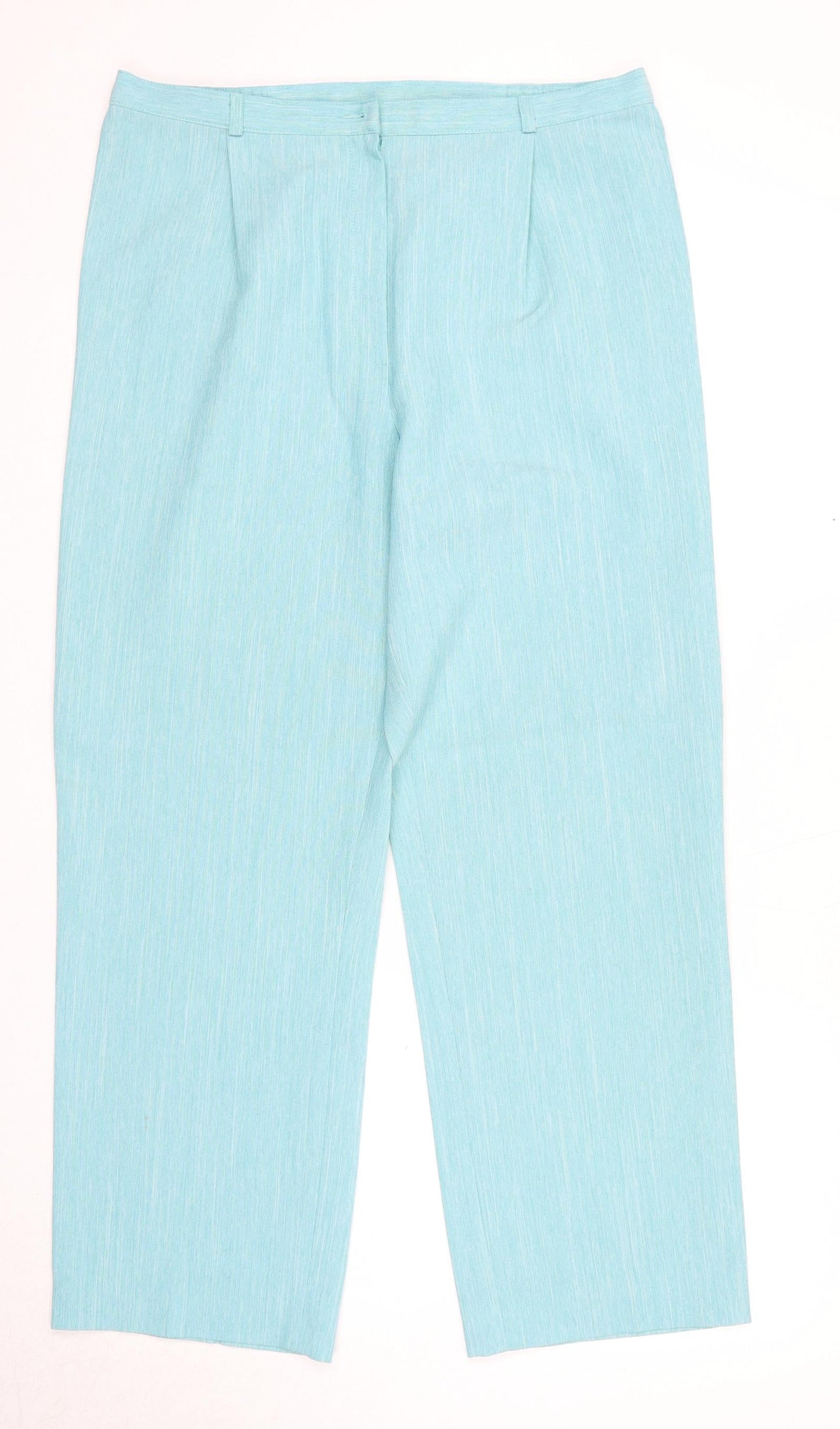 Autonomy Womens Blue Polyester Trousers Size 12 Regular