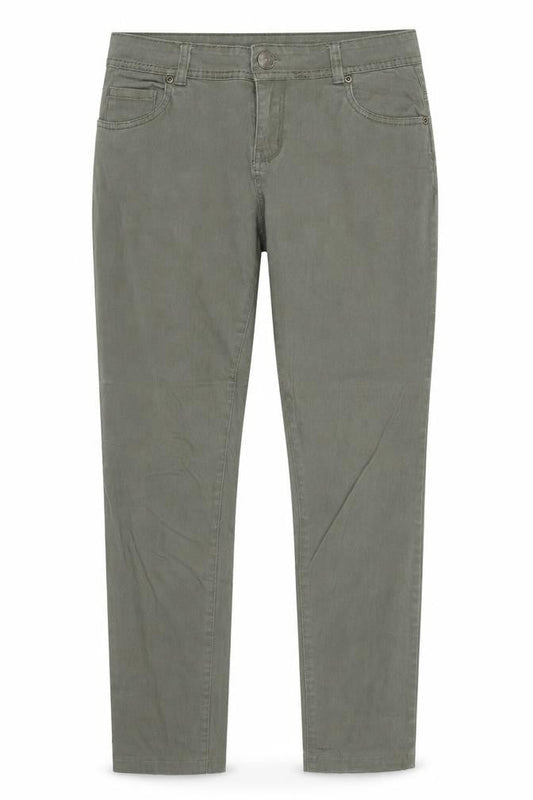 24/7 Authentic Denim Womens Green Cotton Skinny Jeans Size 12 Regular Zip