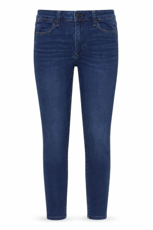The A&F Sateen Womens Blue Cotton Skinny Jeans Size 24 in L29 in Regular Zip