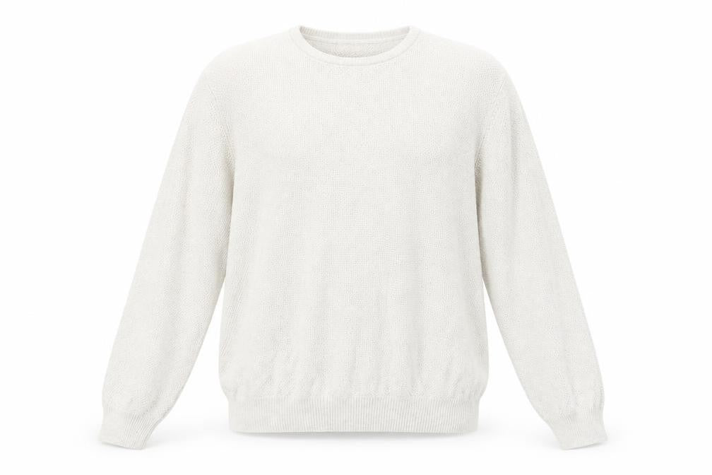 Marks & Spencer Mens Grey Round Neck Cotton Pullover Jumper Size XL Long Sleeve