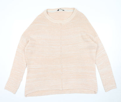 Dorothy Perkins Womens Pink Round Neck Acrylic Pullover Jumper Size 8
