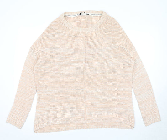 Dorothy Perkins Womens Pink Round Neck Acrylic Pullover Jumper Size 8
