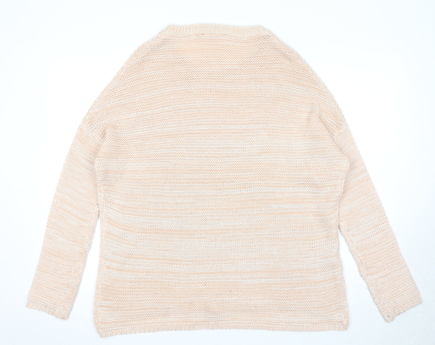 Dorothy Perkins Womens Pink Round Neck Acrylic Pullover Jumper Size 8