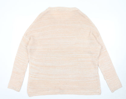 Dorothy Perkins Womens Pink Round Neck Acrylic Pullover Jumper Size 8