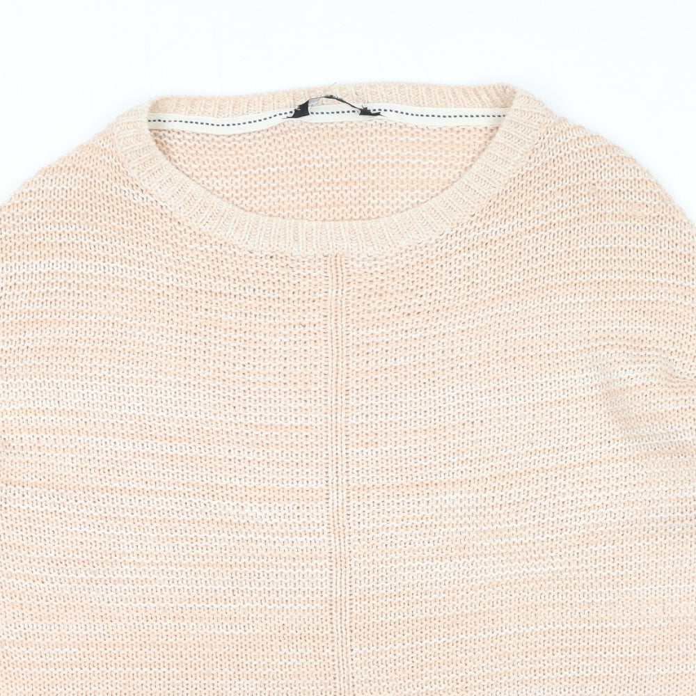 Dorothy Perkins Womens Pink Round Neck Acrylic Pullover Jumper Size 8