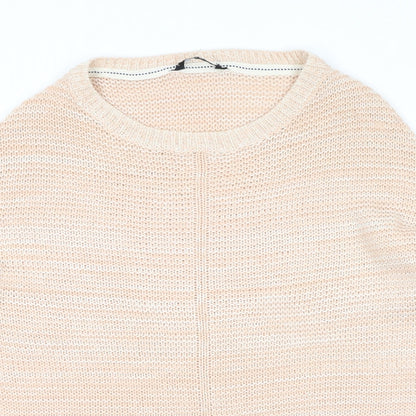 Dorothy Perkins Womens Pink Round Neck Acrylic Pullover Jumper Size 8