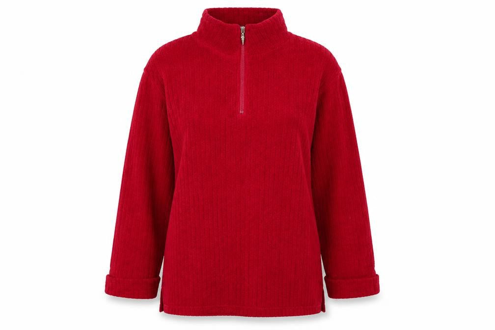 Fornari Womens Pink Polyester Pullover Sweatshirt Size M Zip