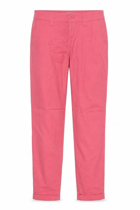 AJC Womens Pink Cotton Trousers Size 8 Extra-Slim Zip