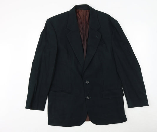 BHS Mens Green Wool Jacket Suit Jacket Size 38 Regular
