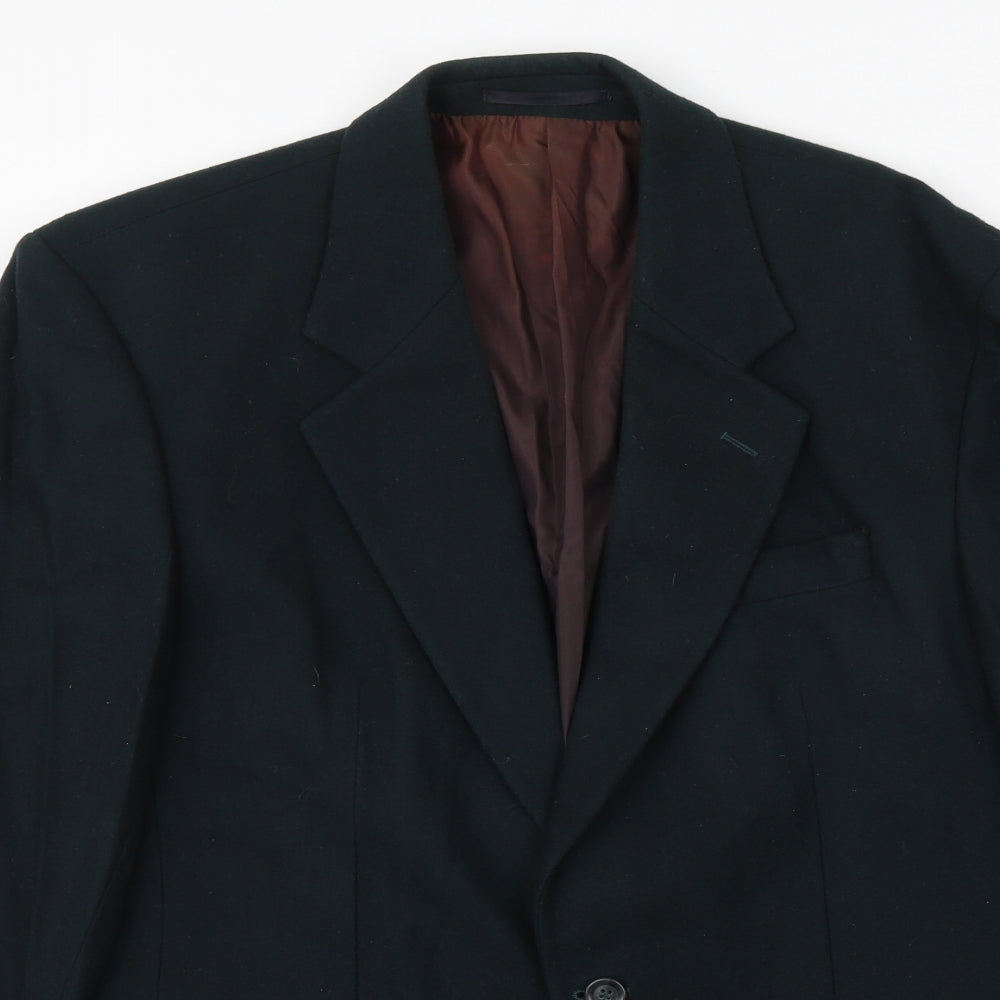 BHS Mens Green Wool Jacket Suit Jacket Size 38 Regular
