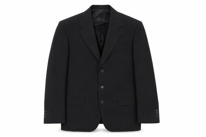 Hornes Mens Black Polyester Jacket Suit Jacket Size 40 Regular