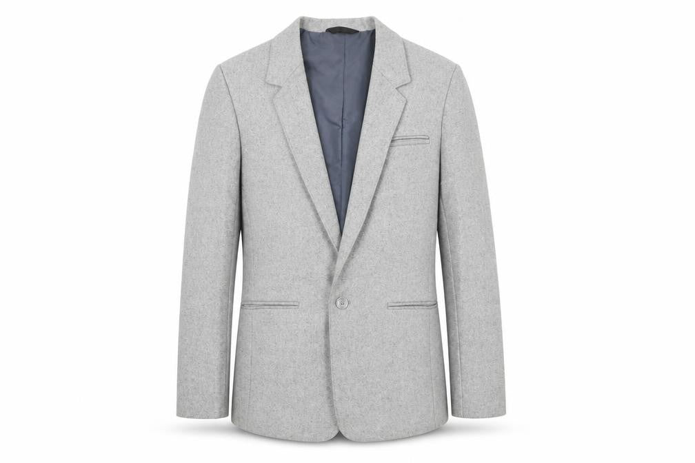 mister christopher Mens Grey Polyester Jacket Blazer Size 34 Regular
