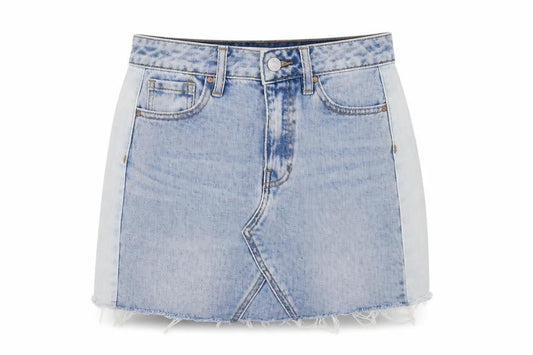 PacSun Womens Blue Cotton Mini Skirt Size 24 in Zip