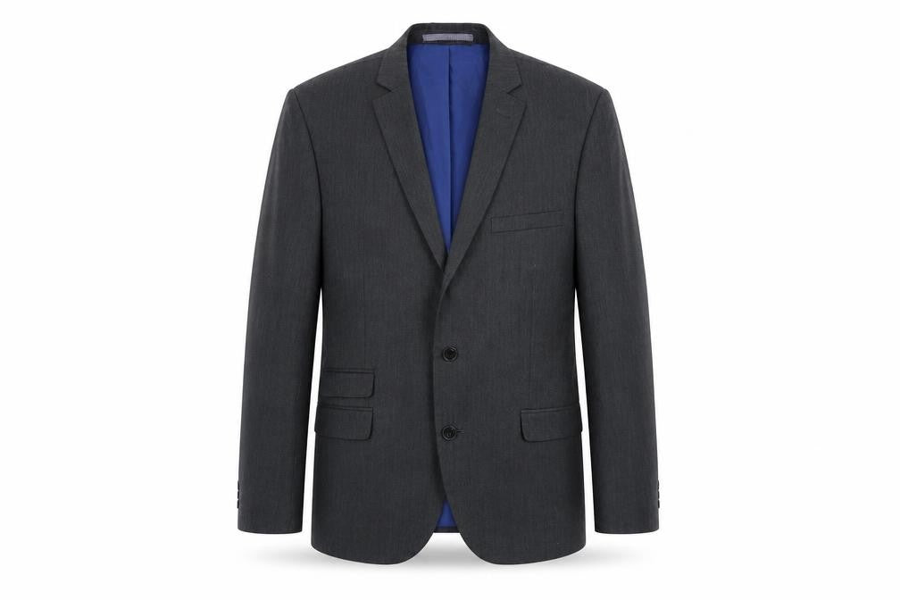 Marks & Spencer Mens Grey Polyester Jacket Blazer Size 42 Regular