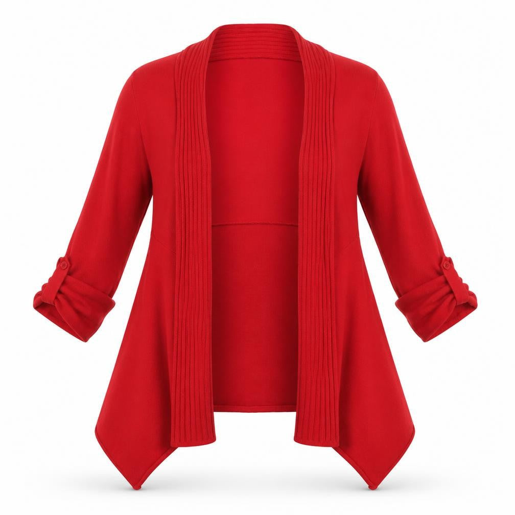 Willi Smith Womens Red V-Neck Viscose Cardigan Jumper Size S