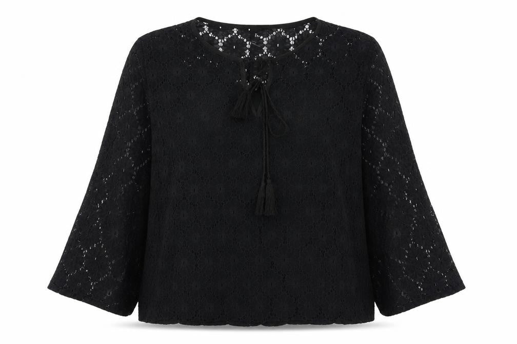 Zanzea Womens Black Cotton Basic Blouse Size 2XL Round Neck