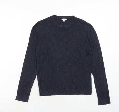 Gap Womens Blue Round Neck Acrylic Pullover Jumper Size M