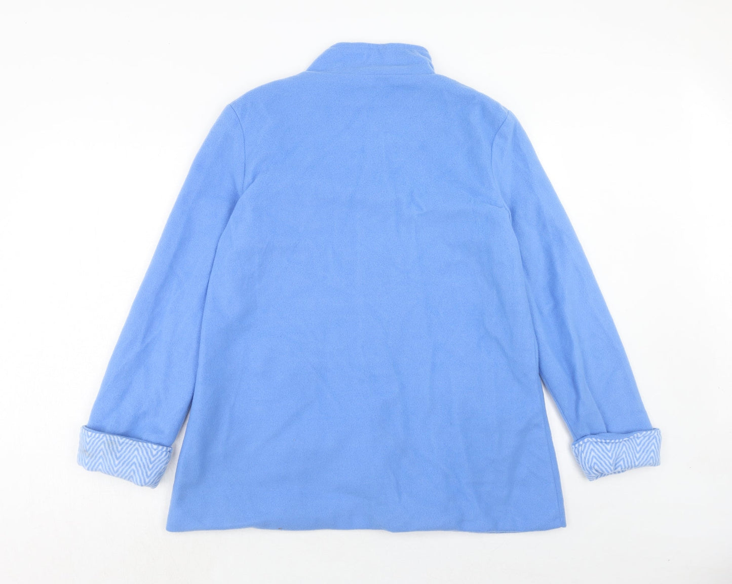 Anne De Lancay Womens Blue Jacket Size S Button