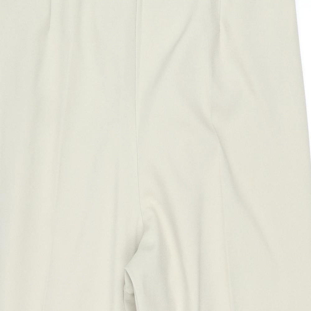 Slimma Womens Beige Polyester Trousers Size 20 Regular
