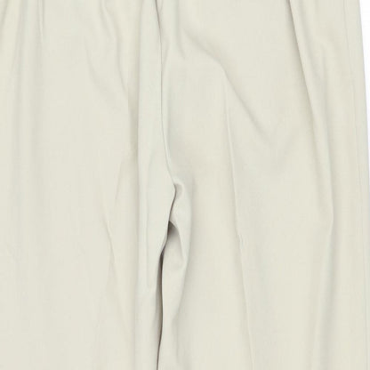 Slimma Womens Beige Polyester Trousers Size 20 Regular