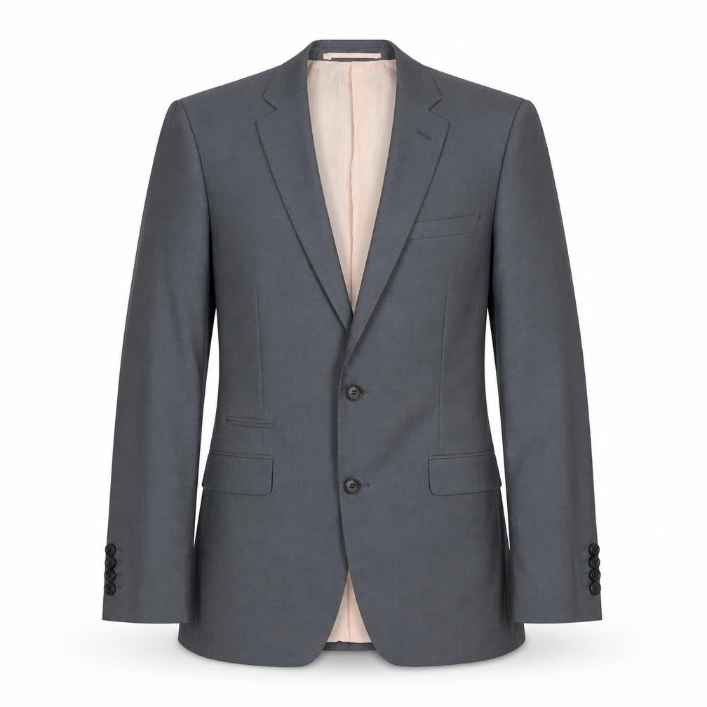 French Connection Mens Grey Polyester Jacket Suit Jacket Size 38 Regular