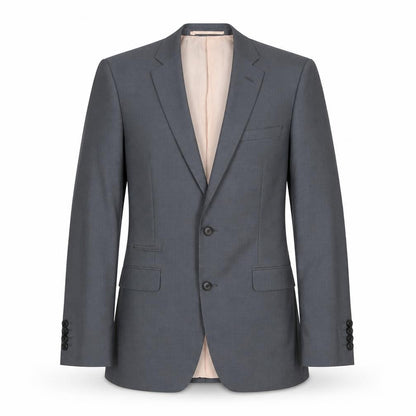Front view of French Connection men’s grey polyester jacket suit jacket, size 38, regular