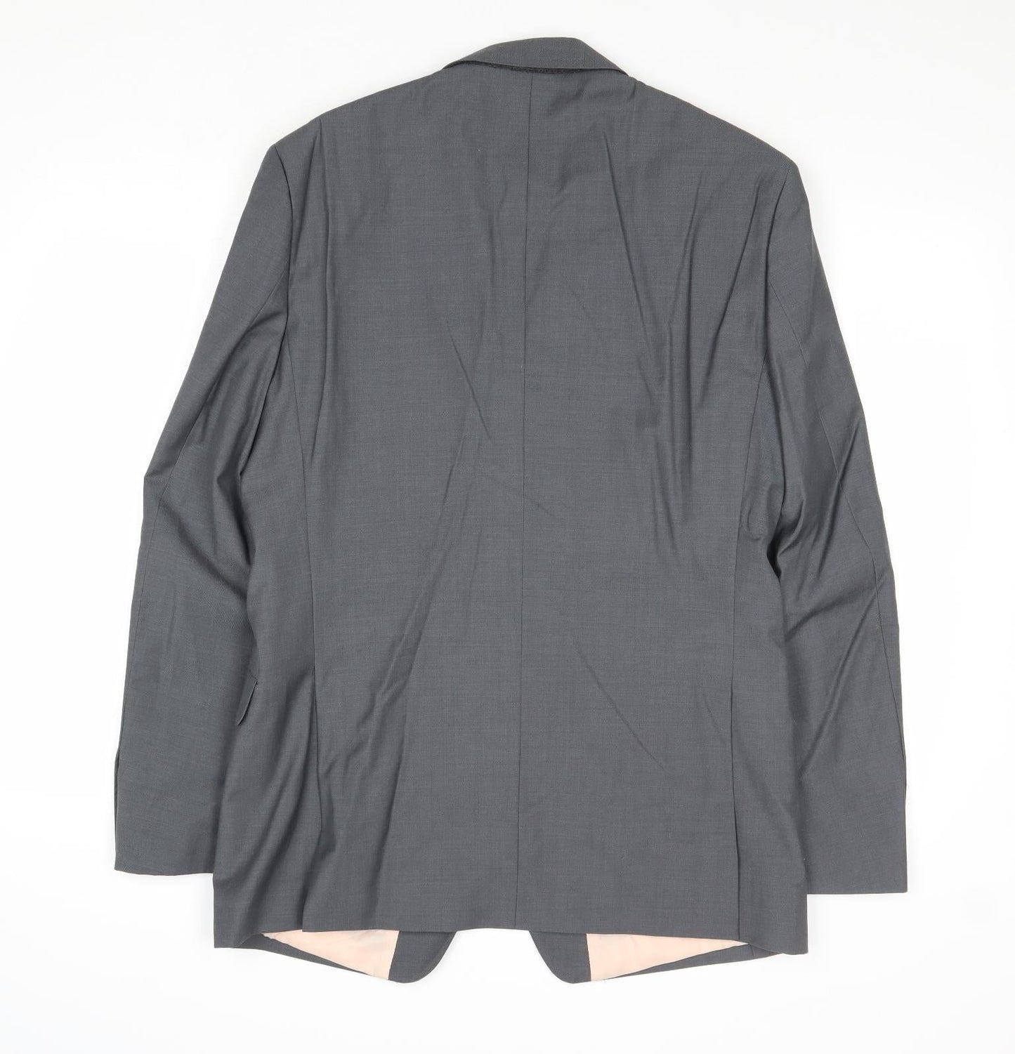 French Connection Mens Grey Polyester Jacket Suit Jacket Size 38 Regular