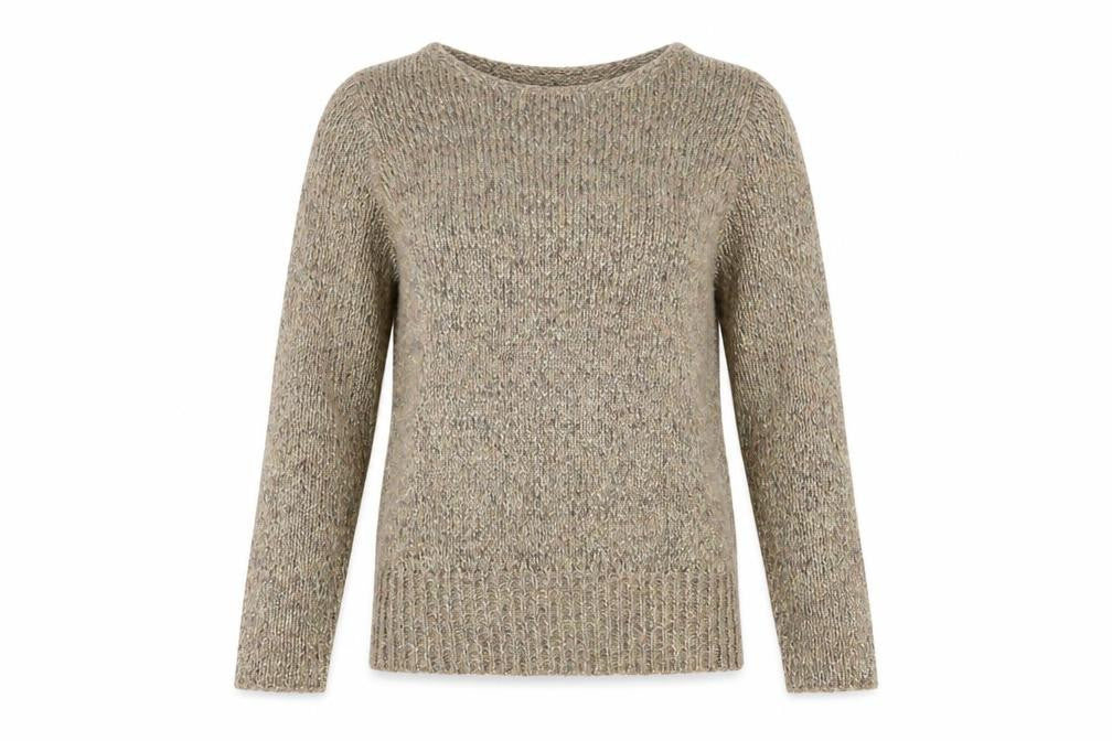 Divided by H&M Womens Gold Round Neck Acrylic Pullover Jumper Size 8