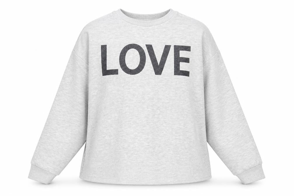 Simply Be Womens Grey Polyester Pullover Sweatshirt Size 12 Pullover - Love