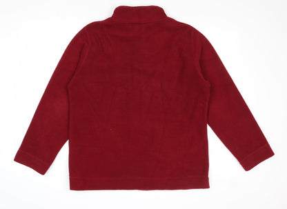 Active Womens Red Jacket Size 14 Zip - Size 14-16