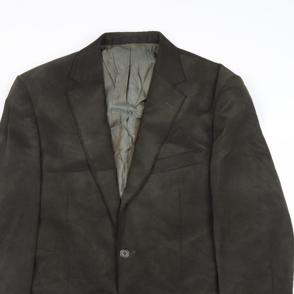 Marks and Spencer Mens Brown Polyester Jacket Blazer Size 38 Regular