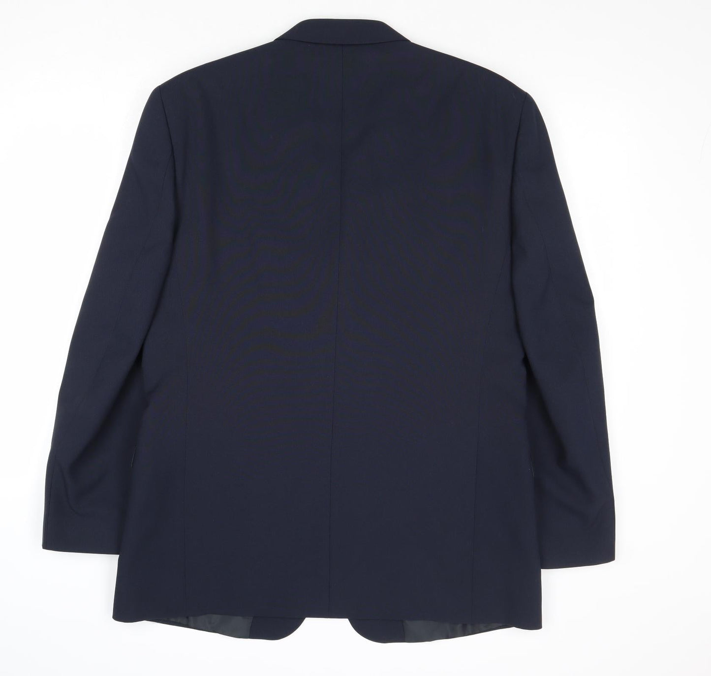 Dimensions Mens Blue Polyester Jacket Suit Jacket Size 40 Regular